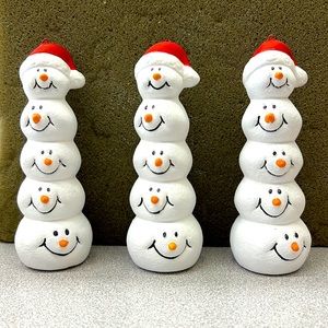 Ceramic snowman’s